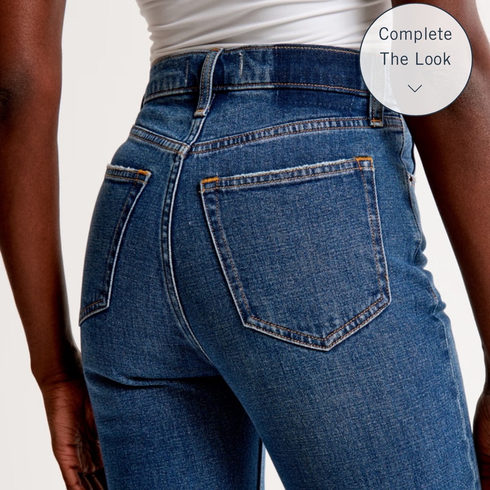 Abercrombie NWT size 33 short ultra high rise ankle straight jeans